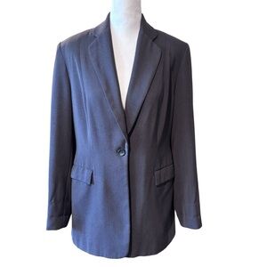 Japon Et Chine Gray Short Sleeve Blazer Jacket Minimalist Chic Size M